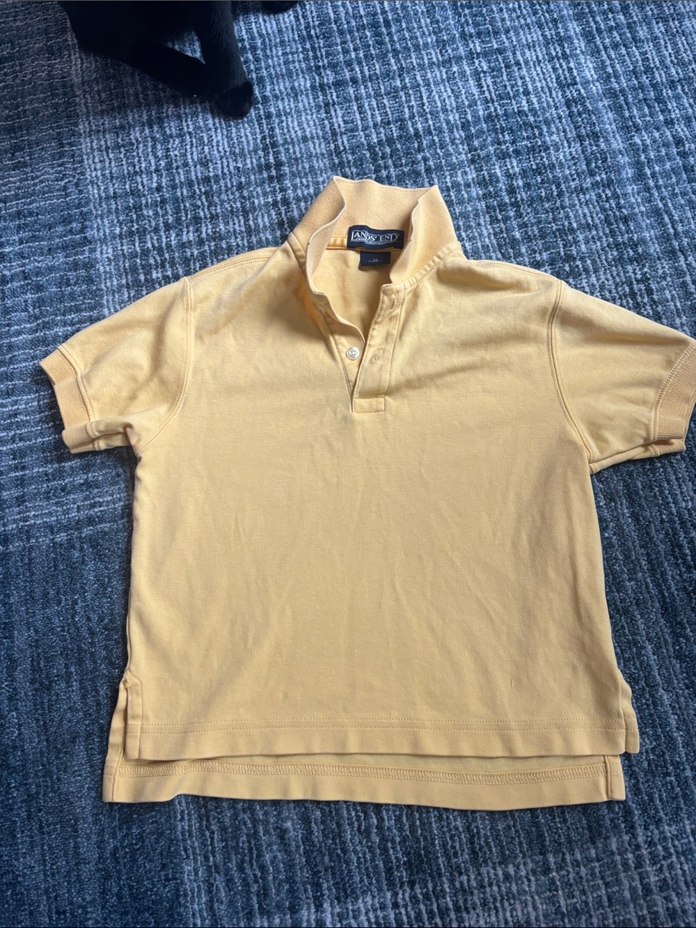 Lands' End Boys' Pale Yellow Polo